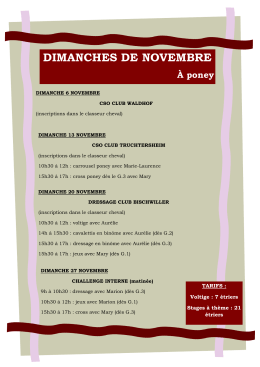novembre 2016 poney