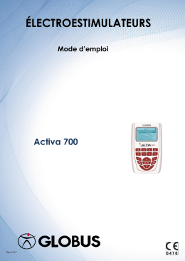 Manuel GLOBUS Activa 700