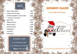 Couverture desserts glac&eacute;s 2016