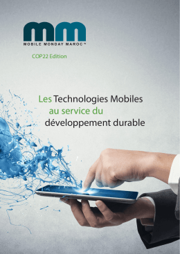 LesTechnologies Mobiles au service du d&eacute;veloppement durable