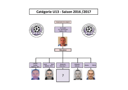 ? Catégorie U13 - Saison 2016 /2017