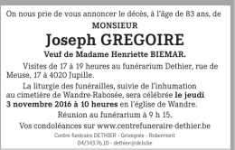 Joseph GreGoire - ingedachten.be