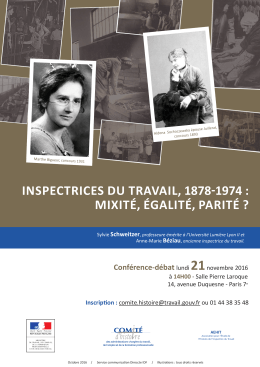 INSPECTRICES DU TRAVAIL, 1878