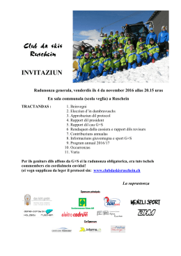invitaziun - Beinvegni tier il CS Ruschein