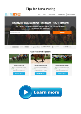 Tips for horse racing