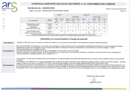 VOIR LES RESULTATS DU CONTRÔLE Du 11 OCTOBRE 2016