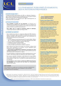 T&eacute;l&eacute;charger la fiche en pdf - Banque et Assurance LCL pour
