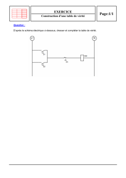 Construire une table de v&eacute;rit&eacute; 2