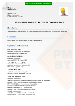 assistante administrative et commerciale