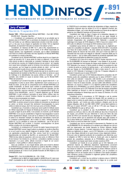 Télécharger le document - Fédération française de handball