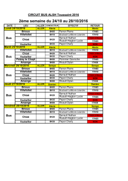 Circuit Bus semaine 2