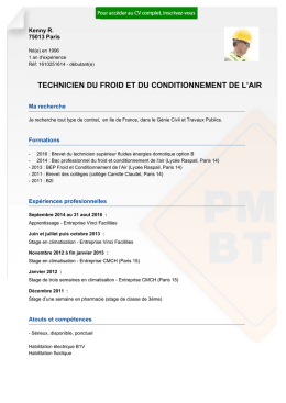 technicien du froid et du conditionnement de l`air