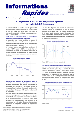 note de l`Insee - La France Agricole
