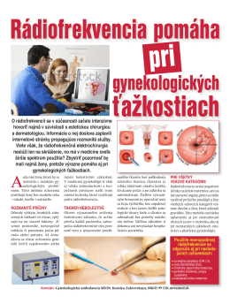 r&aacute;diofrekvencia v gynekol&oacute;gii