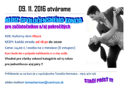 bližšie informácie