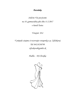 18. gymnaziálny ples