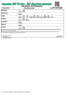 20358 - SAD Pre&scaron;ov, as