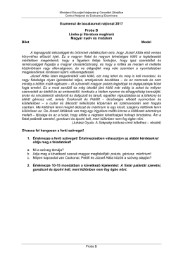 Examenul de bacalaureat naţional 2017 Proba B Limba şi