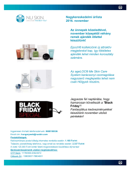 Price List HU.xlsx - Nu Skin Force for Good Foundation
