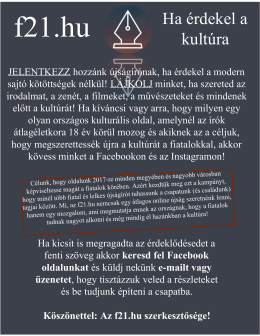 Ha &eacute;rdekel a kult&uacute;ra