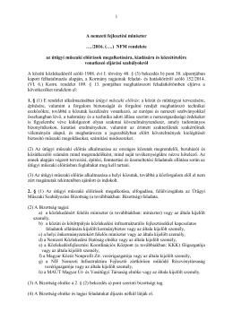 NEMZETI FEJLESZTÉSI MINISZTER