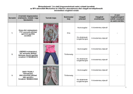gyermekruha megfelelt