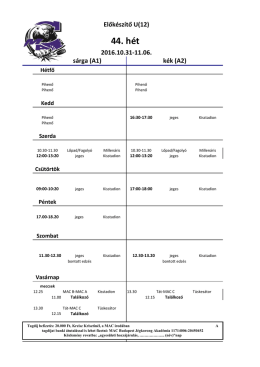 U12 - MAC Budapest Jégkorong Akadémia