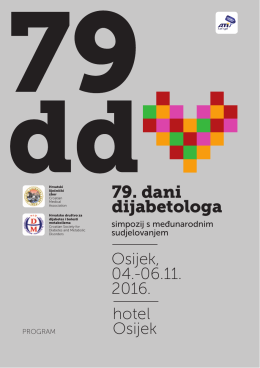 79. dani dijabetologa - hrvatsko društvo za dijabetes i bolesti