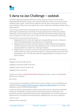 Document name - 5 dana na javi