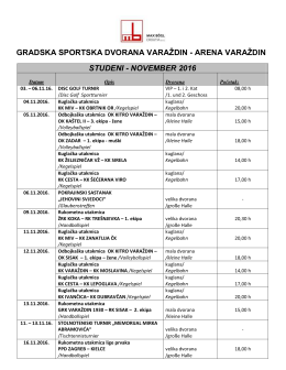 Event kalender &ndash; studeni