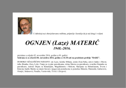 OGNJEN (Laze) MATERIĆ