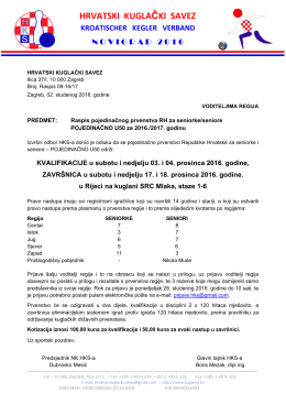 Z apisnik - Hrvatski kuglački savez
