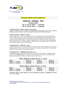 venecija - verona - trst - Turistička agencija SANTOURS