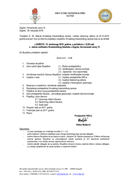 Poziv - Hrvatski kineziolo&scaron;ki savez