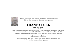 FRANJO TURK dipl. ing. gra