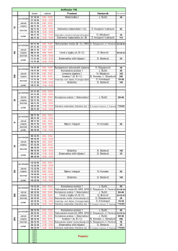 Raspored održavanja ispita i kolokvijuma u amfiteatru 106