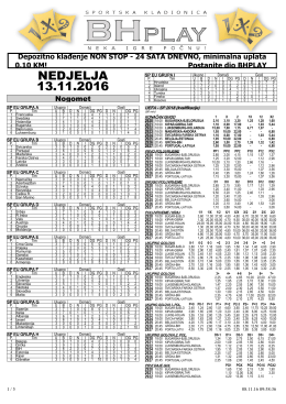 NEDJELJA 13.11.2016