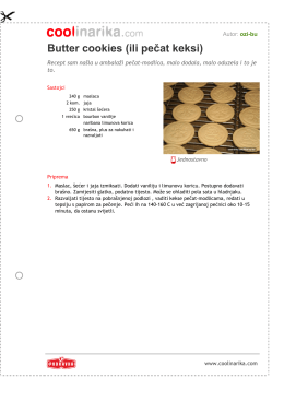 Butter cookies (ili peèat keksi)