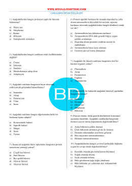 WWW.BİYOLOJİDEFTERİ.COM CANLILARIN ORTAK ÖZELLİKLERİ