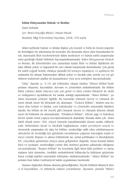 İsl&acirc;m D&uuml;nyasında Hukuk ve İktidar