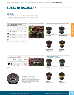 bubbler nozullar - Hunter Industries