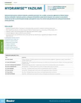 hydrawıse&trade; yazılımı