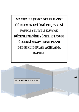 1/5000 &Ouml;l&ccedil;ekli Nazım İmar Planı Değişikliği indirmek i&ccedil;in tıklayınız