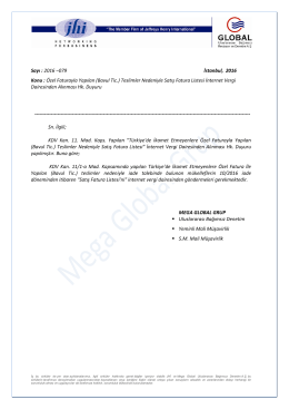 (Bavul Tic.) Teslimler Nedeniyle Satış Fatura Listes