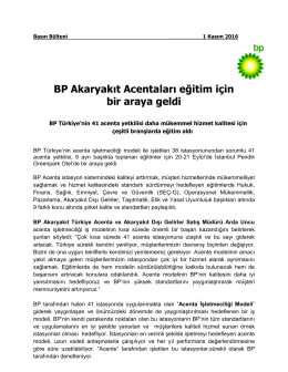 BP Akaryakıt Acentaları eğitim i&ccedil;in bir araya geldi