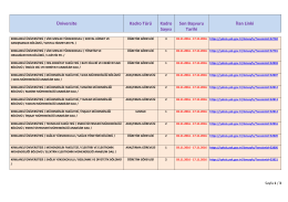 Kırklareli Üniversitesi Öğretim Görevlisi, Araştırma Görevlisi, Uzman