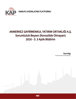 216. Sorumluluk Beyanı