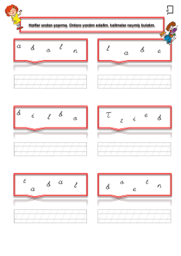 Harfler sıraları şaşırmış. Onlara yardım edelim, kelimeler neymiş