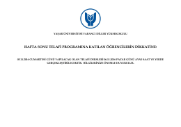 Telafi Dersleri Tarih Değişikliği Duyurusu