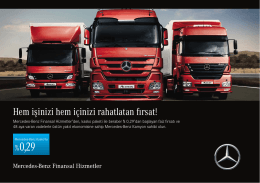 Hem işinizi hem içinizi rahatlatan fırsat! - Mercedes